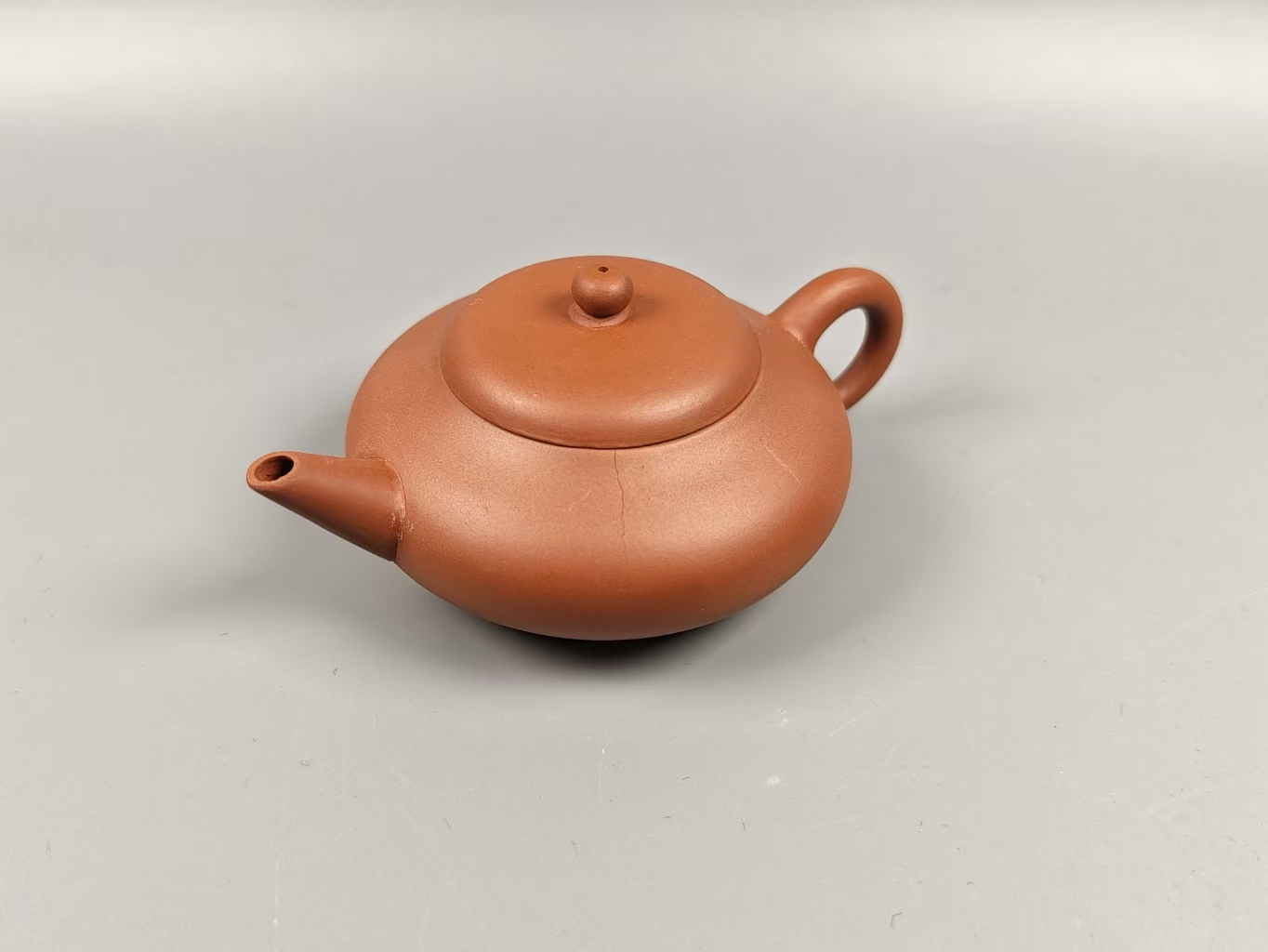 红泥扁灯壶 ZA0859 - Image 6